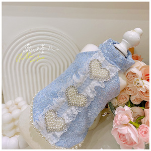 Robe de princesse de luxe en sequins pour chien, tutu perlé, pour Yorkie, Maltese, petites races – Vêtements pour animaux de compagnie – Source directe usine - Product Image 3