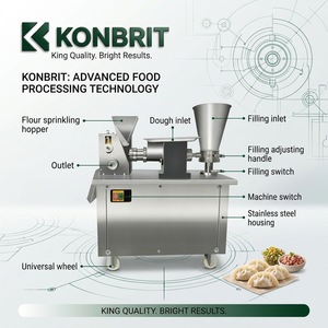Máquina para Hacer Samosas KONBRIT, 4800 Piezas/Hora, Máquina Automática para Samosas, Máquina Comercial para Dumplings, Motor de Cobre Puro, Grado Alimenticio - Product Image 3