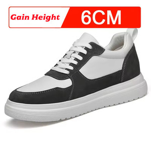Chaussures de sport de luxe pour hommes et femmes, rehaussantes invisibles, augmentant la taille de 6, 8, 10 cm, pour homme, blanches - Product Image 6