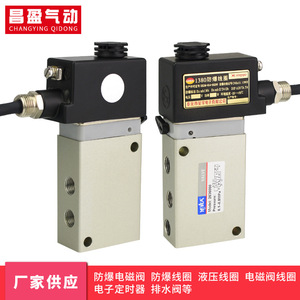 Válvula Solenoide Antideflagrante de Dos Posiciones y Cinco Vías Changying Qidong 2636000 para Control Neumático con Puerto de 1/2 Pulgada - Product Image 3