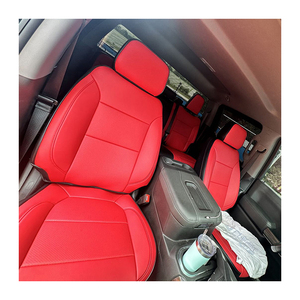 <span class=keywords><strong>Coprisedili</strong></span> su Misura <span class=keywords><strong>in</strong></span> <span class=keywords><strong>Pelle</strong></span> Set Completo <span class=keywords><strong>per</strong></span> Pickup Chevy Chevrolet Silverado 1500 GMC SIERRA dal 2003 al 2025 - Product Image 1