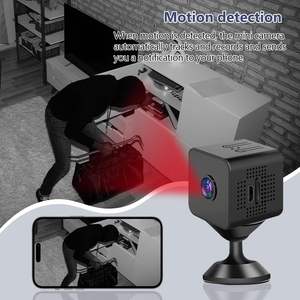 Caméra de sécurité sans fil miniature X1 1080P, caméra portable pour la maison, pour animaux de compagnie et bébés, avec détection de mouvement PIR, vision nocturne, contrôle par application - Product Image 4