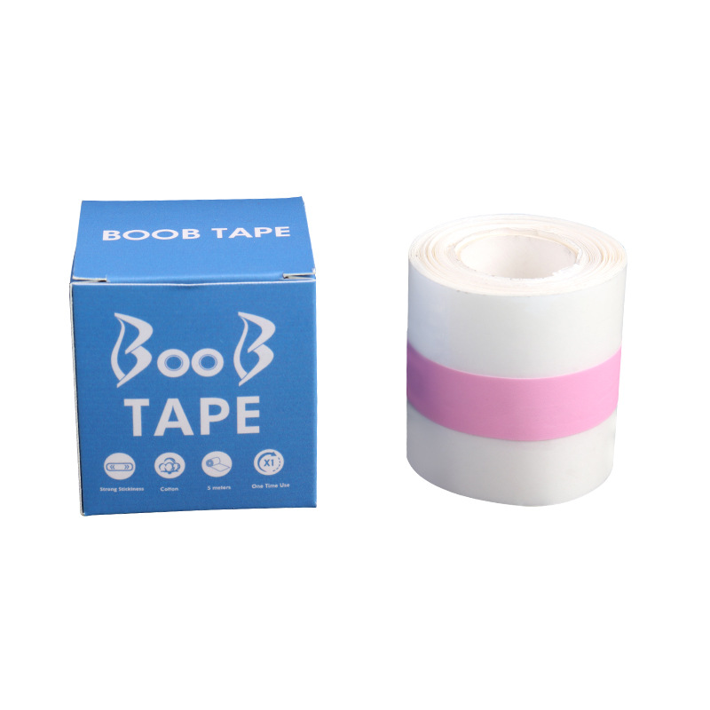 Transparent avec bande rose