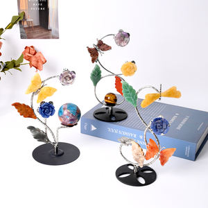 คริสตัลผสมวัสดุบำบัดธรรมชาติสำหรับเป็นของขวัญผู้หญิงรูปทรงกลมรูปผีเสื้อ - Product Image 4