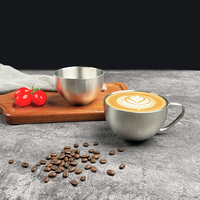 Tasses à bière et à café portables en acier inoxydable 304 grande capacité pour le camping, les restaurants et les hôtels