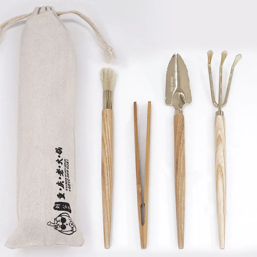Buy Cheap Asian Branded Bamboo Hand Cactus Canvas Child Garden Tools Shovel Spade Rake Gardening Set Tools