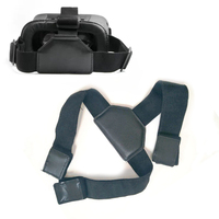Bande élastique adhésive simple face écologique résistante à la chaleur en polyester/nylon pour sangle de casque VR, bandeau extensible auto-agrippante personnalisable