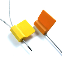 Sceau de câble de suivi jetable à logo personnalisé haute sécurité avec serrure GPS, câble en acier numéroté anti-effraction avec grande zone d'impression