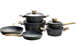 Buen PRECIO DEL FABRICANTE <span class=keywords><strong>DE</strong></span> China, juego <span class=keywords><strong>de</strong></span> <span class=keywords><strong>sartenes</strong></span> y ollas <span class=keywords><strong>de</strong></span> cocina casera <span class=keywords><strong>de</strong></span> <span class=keywords><strong>aluminio</strong></span>, variedad recubierta antiadherente - Product Image 2