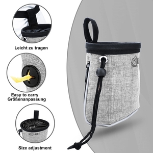 Sac à friandises pour l'entraînement des chiens <span class=keywords><strong>portable</strong></span>, réfléchissant, sac à récompenses pour chiots, sac de nourriture pour animaux de compagnie, poche pour friandises de promenade, sac à friandises détachable - Product Image 6