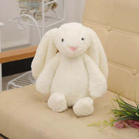 Lapin en peluche 15 cm, longues oreilles de lapin, peluche douce, vente en gros