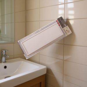 Homeera Bathroom Storage Board L34.8 W11.9 H3cm Wall Mounted Waterproof Plastic Shelf Single Tier Minimalist Design - Product Image 2