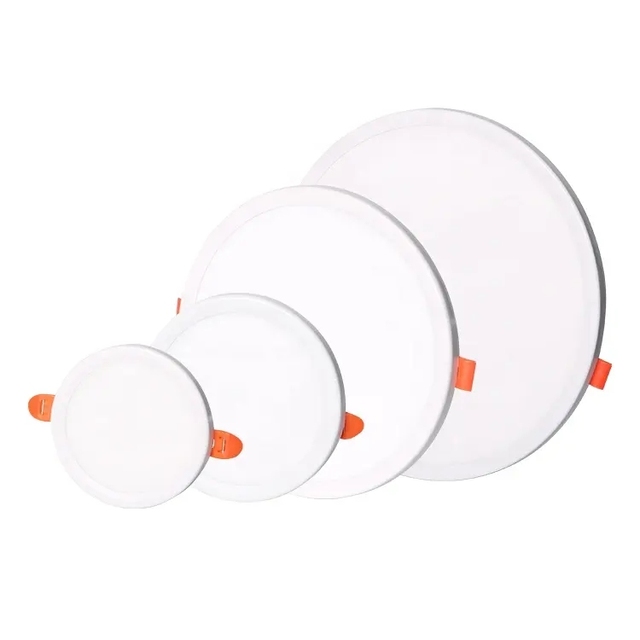 AC110V AC220V 6W 8W 15W 20W Round Ultra Slim Ceiling SMD Panel Light Recessed Mounted Led Panel Lights for Indoor Lighting