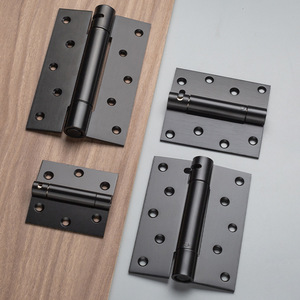 Design moderno da 6 pollici 5 pollici nero a rimbalzo automatico cerniera ispessita in acciaio inossidabile a due vie a due vie cerniera di chiusura della porta morbida