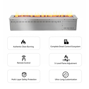 Meilleur Fournisseur <span class=keywords><strong>de</strong></span> Cheminées Électriques à Bioéthanol avec Télécommande Intelligente, Brûleurs Chauffants pour Usage Domestique, Fonction d'Éclairage - Product Image 5