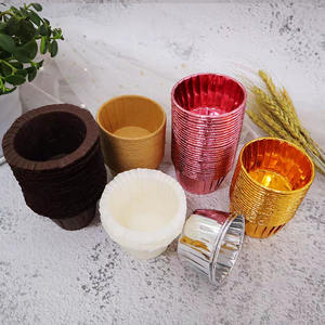 Fête d'anniversaire fournitures de cuisson personnalisé nouveau dessin animé cuisson couleur Pure blanc rose papier <span class=keywords><strong>Muffin</strong></span> Cupcake tasses 50 pièces pack - Product Image 3