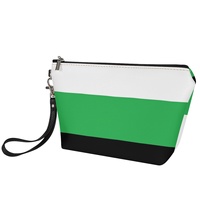 Pochette cosmétique personnalisée Neutrois Gay Rainbow Theme imprimée UV pour les voyages, le rangement de maquillage et la vente en gros