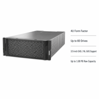 Baie d'extension 4U60 LFF d'occasion, 12 Go SAS, pour stockage haute densité, compatible avec les systèmes de stockage DE Series Lenovo ThinkSystem DE600S