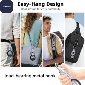 Trípode de Aluminio Plegable para Teléfono, Soporte de Escritorio de 3 Patas, Gancho de Mosquetón, Agarre Portátil para Vlog y Selfies, Compatible con 16, 15 y 14 - Product Image 6
