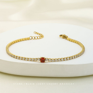 Juego de Pulseras de Cuarzo de Acero Inoxidable Personalizadas para Mujer, con Cianita Grande de Jaipur, Inspiradas en <span class=keywords><strong>David</strong></span>, Joyería al por Mayor - Product Image 1