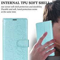 Dompet Kulit Vegan Model Flip dengan Slot Kartu untuk Samsung Galaxy Note 20, Note 10 Plus, S10, S20, S21, S22