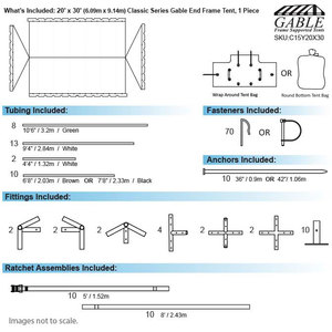 Celina reklam gölgelik fuar çadırı açık 20ft x 30ft (6.1m x 9.1m) sadece çadır üst - Product Image 5