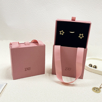 Boîtes de rangement pour bijoux en carton imprimé de luxe ZXF, personnalisées avec logo, 9*9*3.5cm, ensemble de boîtes cadeaux