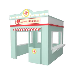 Amusement Park Durable Indoor Wooden Playground Children <strong>Mini</strong> Town for <strong>Play</strong> - Product Image 1