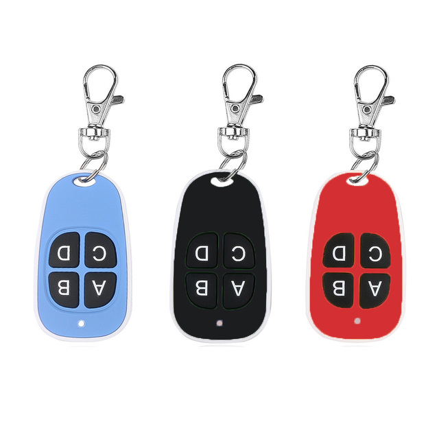 High Quality 433MHz ABS Remote Control Key Fob Duplication Cloning Rolling Code for Gate Garage Door Car and Home Use