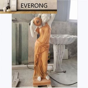 Escultura de Jardín de Tritón y <span class=keywords><strong>Nereida</strong></span>, Estatuas de Piedra de Mármol de Gran Tamaño para Interiores, Diseño Moderno, en Venta - Product Image 4