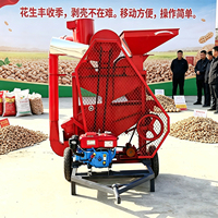 Décortiqueuse d'arachides à moteur diesel, double ventilateur, décorticage automatique, décortiqueuse d'arachides agricole, décortiqueuse d'arachides commerciale