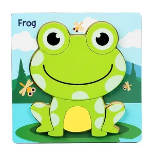 Baby early intellectual development boys and girls, infants and children product wood 3D jigsaw puzzle toys