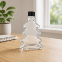 Diffuseur d'arômes en verre pour arbre de Noël avec bouchon en bois réutilisable