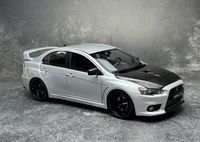 Modelo de Auto a Escala 1:18, VM Lancer Evolution X EVO, Aleación de Aluminio, Estilo JDM, para Colección y Exhibición de Autos Clásicos JDM