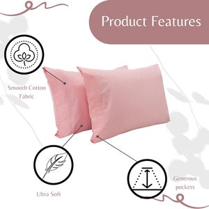 Precio al por Mayor, Fundas de Almohada Blancas y Rosas de Alta Calidad, 100% Algodón, Juego de Fundas de Almohada de Hotel - Product Image 3