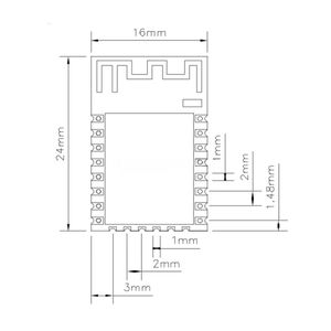 ESP-12E/12F/12S พอร์ตอนุกรมโมดูล WIFI รีโมทคอนโทรลไร้สาย ESP8285 ESP8266 - Product Image 5
