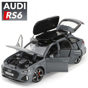 Modellino <span class=keywords><strong>Auto</strong></span> in Lega Pressofusa 1/32 <span class=keywords><strong>RS6</strong></span> con Suoni, Luci e Porte Apribili - Regalo per Ragazzi e Adulti - Product Image 1