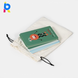 Cartes flash émotionnelles personnalisées pour enfants, très vendues, avec <span class=keywords><strong>pochette</strong></span> en coton, carton épais aux coins arrondis pour l'éducation précoce des tout-petits - Product Image 4