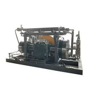 1000Nm3/h High Capacity Air Compressor Inlet 35Bar Discharge 220Bar Oil-Free High Purity He Helium Diaphragm Compressor For Sale