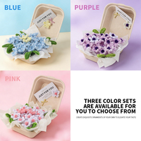 Spring Blossom Box : un kit créatif de fleurs en fil de fer dans une boîte cadeau prête à l'emploi, pour créer un mini bouquet de fleurs pastel