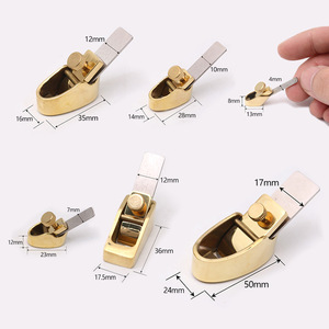 Violin and Cello Repair and <strong>Instrument</strong> <strong>Making</strong> Tools Small Copper Planer Export Grade Pure Brass Convex Flat Bottom Thumb Plane - Product Image 2