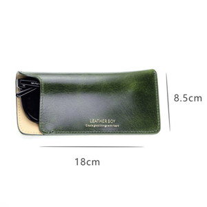 Neues <span class=keywords><strong>Design</strong></span> Leder geöffnete Brille Box Luxus Sonnenbrille Verpackungs koffer Weiche Sonnenbrille Tasche - Product Image 6