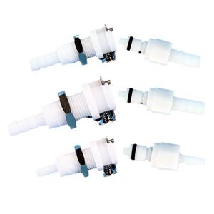 Conector de acoplamiento rápido de plástico JU POM con válvula de cierre de 3.2-6.4 mm para aplicaciones en tuberías de agua, aceite y vapor - Product Image 5