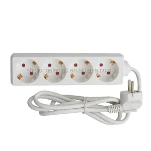 4 vias alemanha power strip múltiplos plugues & soquetes