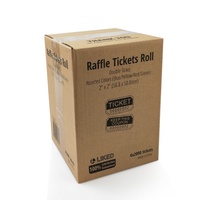 Billets de tombola personnalisés avec logo, lot de 2000 billets/rouleau, billets de tombola à usage unique