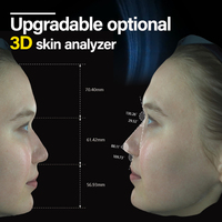 MEICET-Analizador de piel con espejo inteligente 3D UV HD, profesional, AI LED, análisis facial automático con versión de ordenador, versión EU/IT