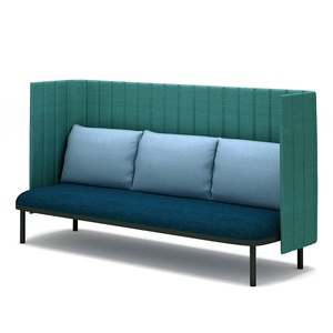 Customize High Density Foam Office Pod Waiting Reception Room Acoustic High Back Leisure Soft Sofa <b>Set</b> Furniture - Product Image 2