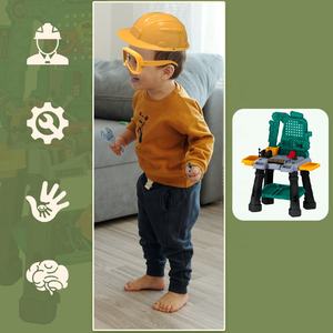 Table d'établi d'ingénierie de simulation enfant jeu de simulation atelier jouet ensemble d'<span class=keywords><strong>outils</strong></span> banc d'<span class=keywords><strong>outils</strong></span> pour tout-petits avec ensemble d'<span class=keywords><strong>outils</strong></span> de jeu réalistes - Product Image 4
