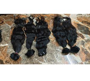 Cabello Ondulado con Textura Natural y Ondas Equilibradas, Ideal para Peinados Creativos y Uso Diario, a Granel desde India - Product Image 4