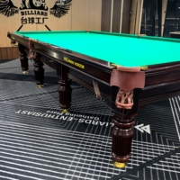 Mesa de Billar Piramidal Rusa STELLARWAY con Patas Ajustables en Altura, 10 Pies/12 Pies, Marco de Madera Maciza, Base de Pizarra para un Juego Estable y Profesional en Casa